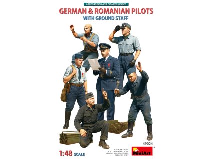 1/35 GERMAN & ROMANIAN PILOTS W/GROUND STAFF