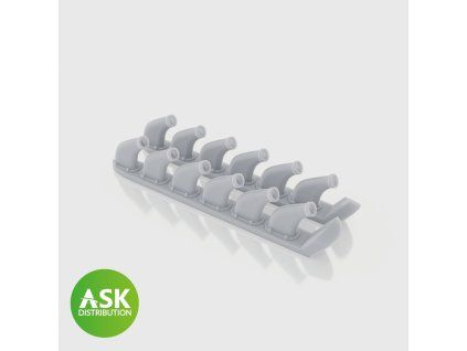 1/48 P-51D Mustang - exhausts, 1 pair for Eduard
