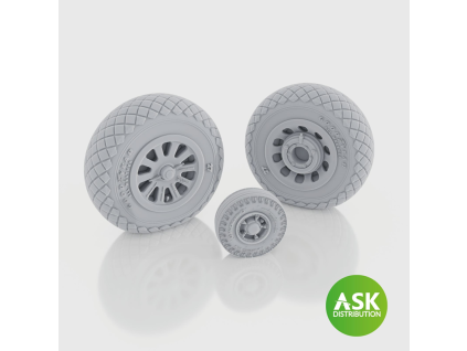1/48 P-51D Mustang - wheels for Eduard