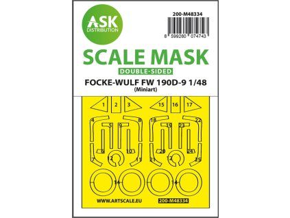 1/48 Fw 190D double-sided express fit mask for MINIART