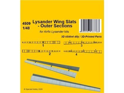 detail 4509 lysander wing slats outer sections