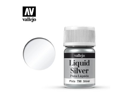 Vallejo Liquid 70790 Silver (Alcohol Based) (35ml)