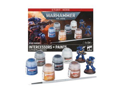 Space Marines: Intercessors + Paints Set