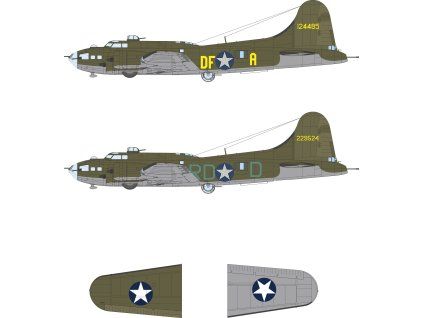 B-17F US national insignia & code letters 1/48 recommended for REVELL