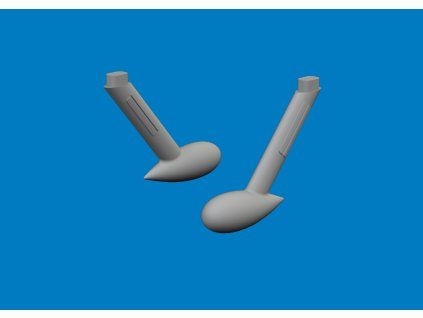 Bf 109G balance weights PRINT 1/24 recommended for AIRFIX