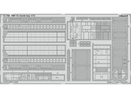 TBF-1C bomb bay 1/72 recommended for HOBBY BOSS