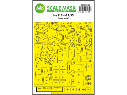 1/35 Heinkel He 111 double-sided painting mask for Border Model