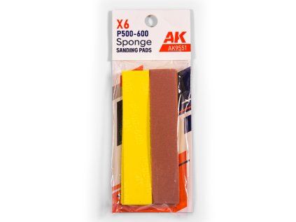 AK Interactive Tools - Precision Sanding Sponge P500-600