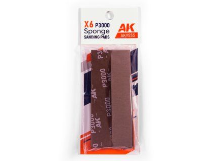 AK Interactive AK9555 Sponge P3000 Grit (6 units)