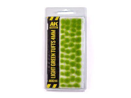 AK Interactive AK8244 Light Green Tufts 4 mm