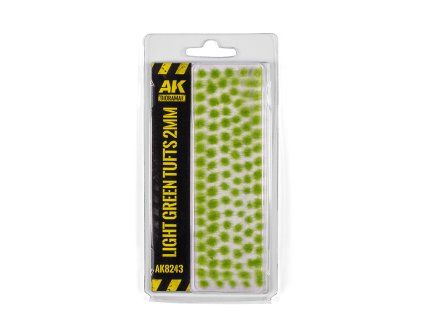 AK Interactive AK8243 Light Green Tufts 2 mm