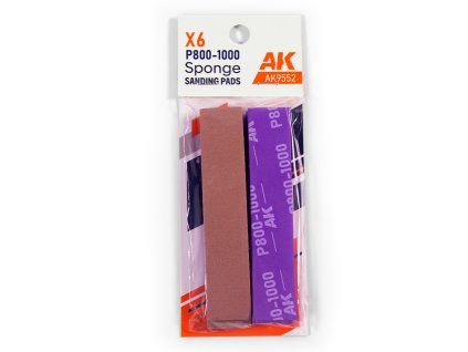 AK Interactive AK9552 Sponge P800-1000 Grit (6 units)