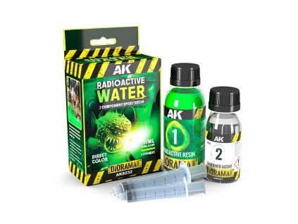 AK Interactive AK8232 Resin Radioactive Water - 2 components epoxy resin (180 ml)