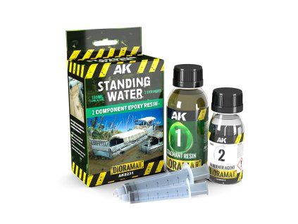 AK Interactive AK8231 Resin Standing Water - 2 components epoxy resin (180 ml)