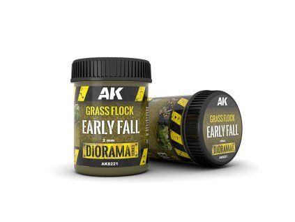 AK Interactive AK8221 Grass Flock 2 mm Early Fall