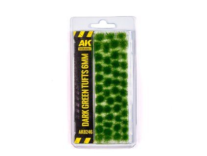 AK Interactive AK8246 Dark Green Tufts 6 mm
