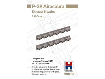 1/48 P-39 Airacobra Exhaust Nozzles
