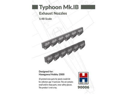 1/48 Typhoon Mk. IB Exhaust Nozzles