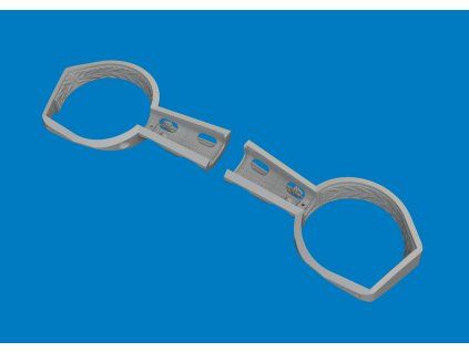 Bf 109G wheel bays angular PRINT 1/48 recommended for EDUARD