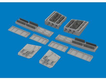P-40K gun bays PRINT 1/48 recommended for EDUARD