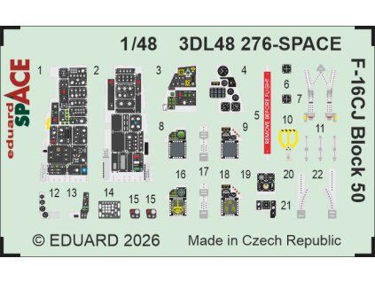 F-16CJ Block 50 SPACE 1/48 recommended for TAMIYA