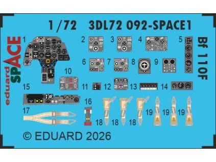 Bf 110F SPACE 1/72 recommended for EDUARD