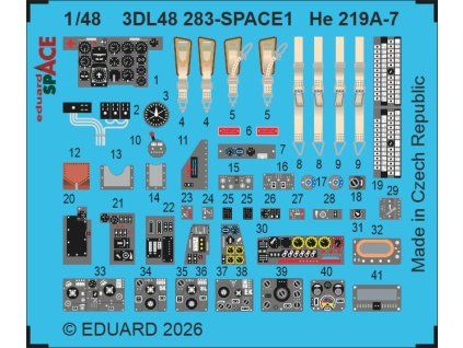 He 219A-7 SPACE 1/48 recommended for TAMIYA