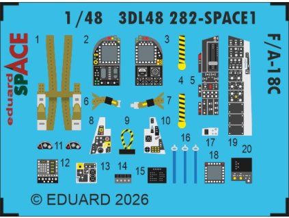 F/A-18C SPACE 1/48 recommended for EDUARD / KINETIC