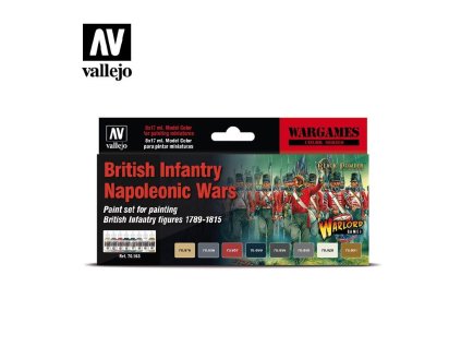 Sada akrylových barev Vallejo Model Color set 70163 British Infantry Napoleonic Wars (8)
