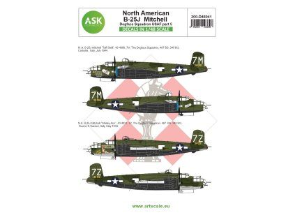 1/48 B-25J Mitchell part 5 - US Dogface Squadron, "Shirley Ann" & "Tuff Stuff", Mediterranean area