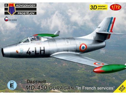 1/72 Dassault MD-450 Ouragan "In French serv."