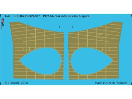 PBY-5A rear interior ribs & spars SPACE 1/48 recommended for ICM