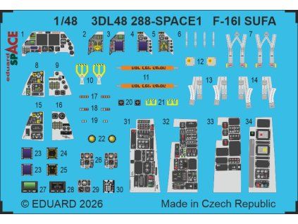 F-16I SUFA SPACE 1/48 recommended for KINETIC
