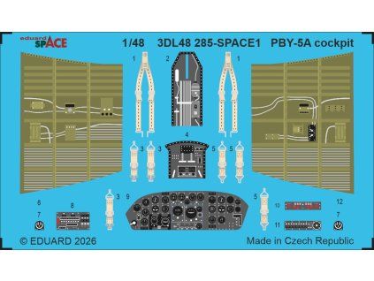 PBY-5A cockpit SPACE 1/48 recommended for EDUARD / REVELL