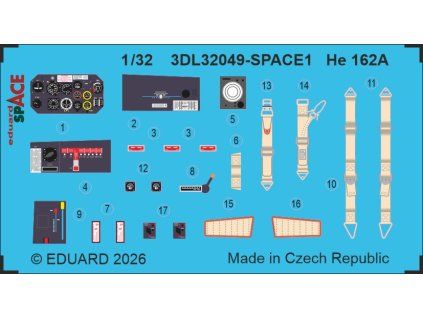 He 162A SPACE 1/32 recommended for HOBBY 2000