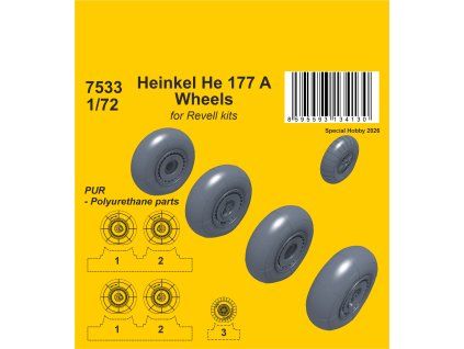 Heinkel He 177 A Wheels 1/72 / for Revell kits