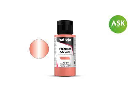 Vallejo Premium Color 62043 Metallic Orange (60 ml)