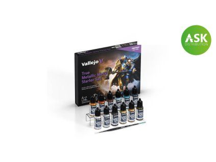 Vallejo True Metallic Metal 77272 Starter Set 12 colors set