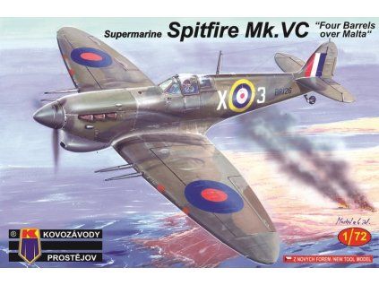 1/72 S.Spitfire Mk.VC Four Barrels over Malta - Kovozávody