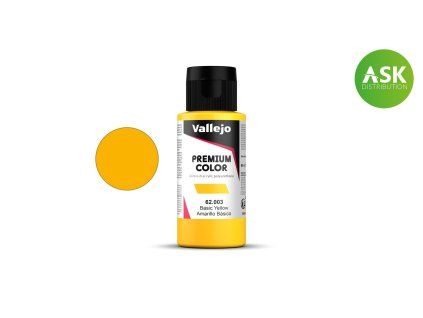 Vallejo Premium Color 62003 Basic Yellow (60 ml)