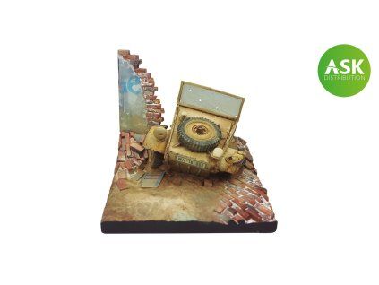 Vallejo Scenics SC008 Kubelwagen Base (Front) Landscaping (7 x 7 cm)