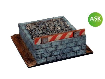 Vallejo Scenics SC120 Railroad Buffer Block Landscaping (11 x 11 cm)