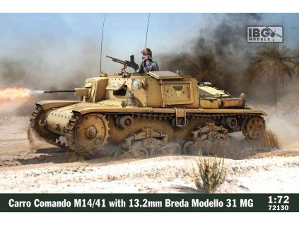 1/72 Carro Comando M14/41 with 13.2mm Breda Modello 31 MG