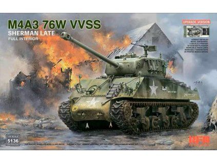 1/35 M4A3 Sherman 76W VVSS Late w/Interior - RFM