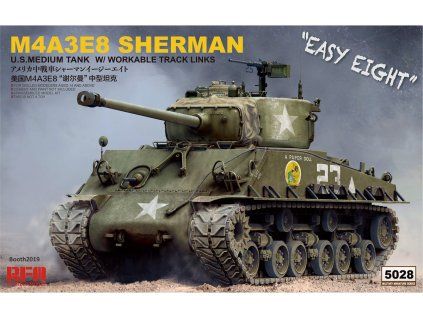 1/35 Sherman M4A3E8 w/workable track links - RFM