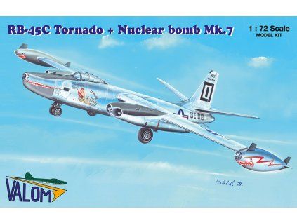 1/72 N.A. RB-45C Tornado + Mark 7 nuclear bomb - Valom