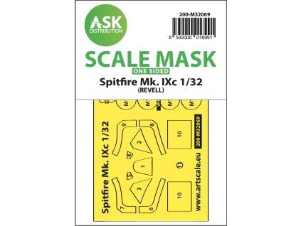 1/32 Spitfire Mk.IXc one-sided fit mask for Revell