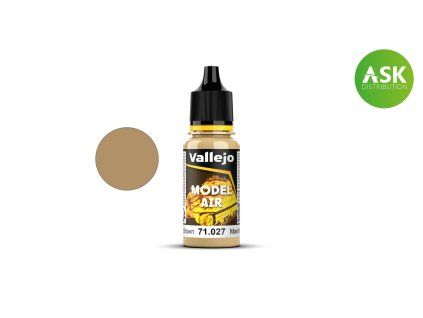 Vallejo Model Air 71027 Light Brown Color (18 ml)