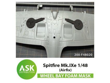 1/48 Spitfire Mk.IXe FOAM flexibel wheel bay mask for Airfix