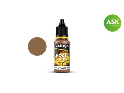 Vallejo Model Air 71026 USA Flat Brown Color (18 ml)